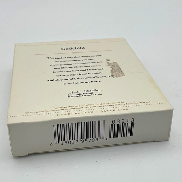Hallmark 2006 Godchild Christmas Ornament Stars with Original Box - Picture 6 of 6